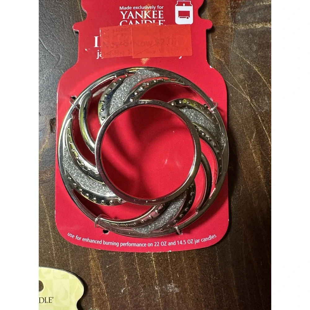 Yankee Candle 3 Lot Illuma Lid Topper Metal Christmas Gifts Santa Cats Decor